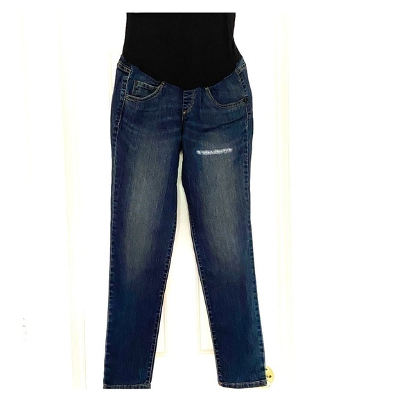 A:Glow Maternity Ripped “Skinny” Jeans Size 8 - Picture 1 of 4